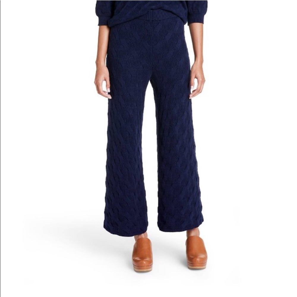 NWOT - Rachel Comey high-rise wide leg knit pants